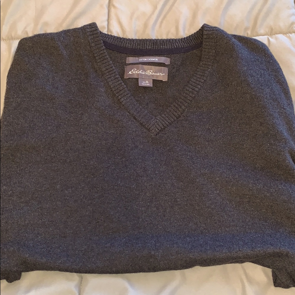 Eddie Bauer Cotton Cashmere Sweater Vest